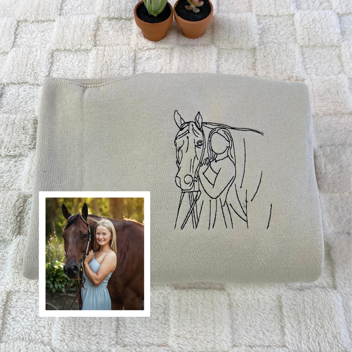 Horse Lover Custom Hoodies - Equestrian Embroidered Sweatshirts - Perfect Horse Rider Gift