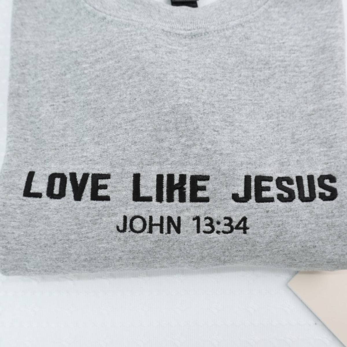Love Like Jesus Custom Embroidered Hoodie - Faith Inspirational Sweatshirt - Christian Gift