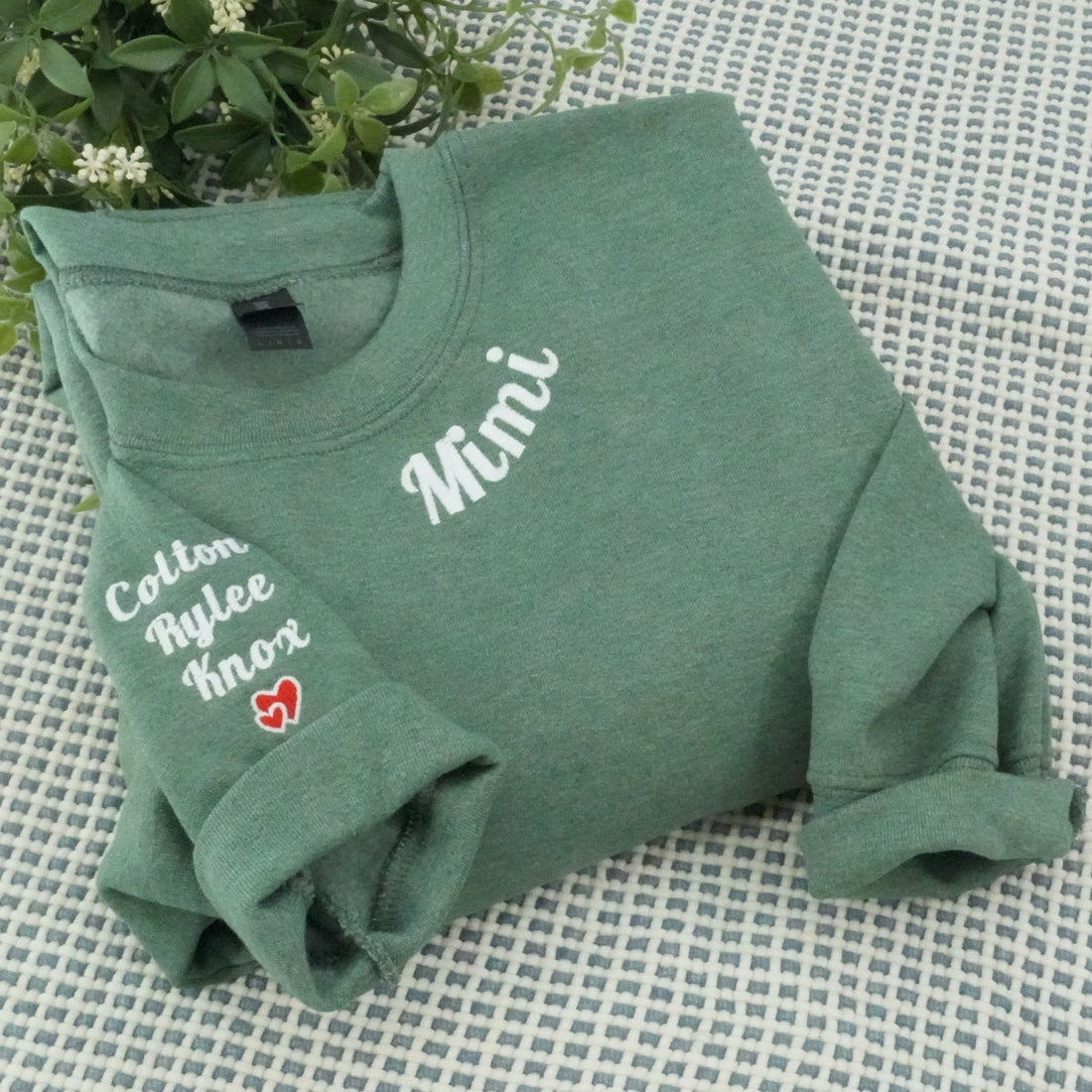Mimi Classic Custom Embroidered Hoodie - Grandma Sweatshirt - Grandmother Gift