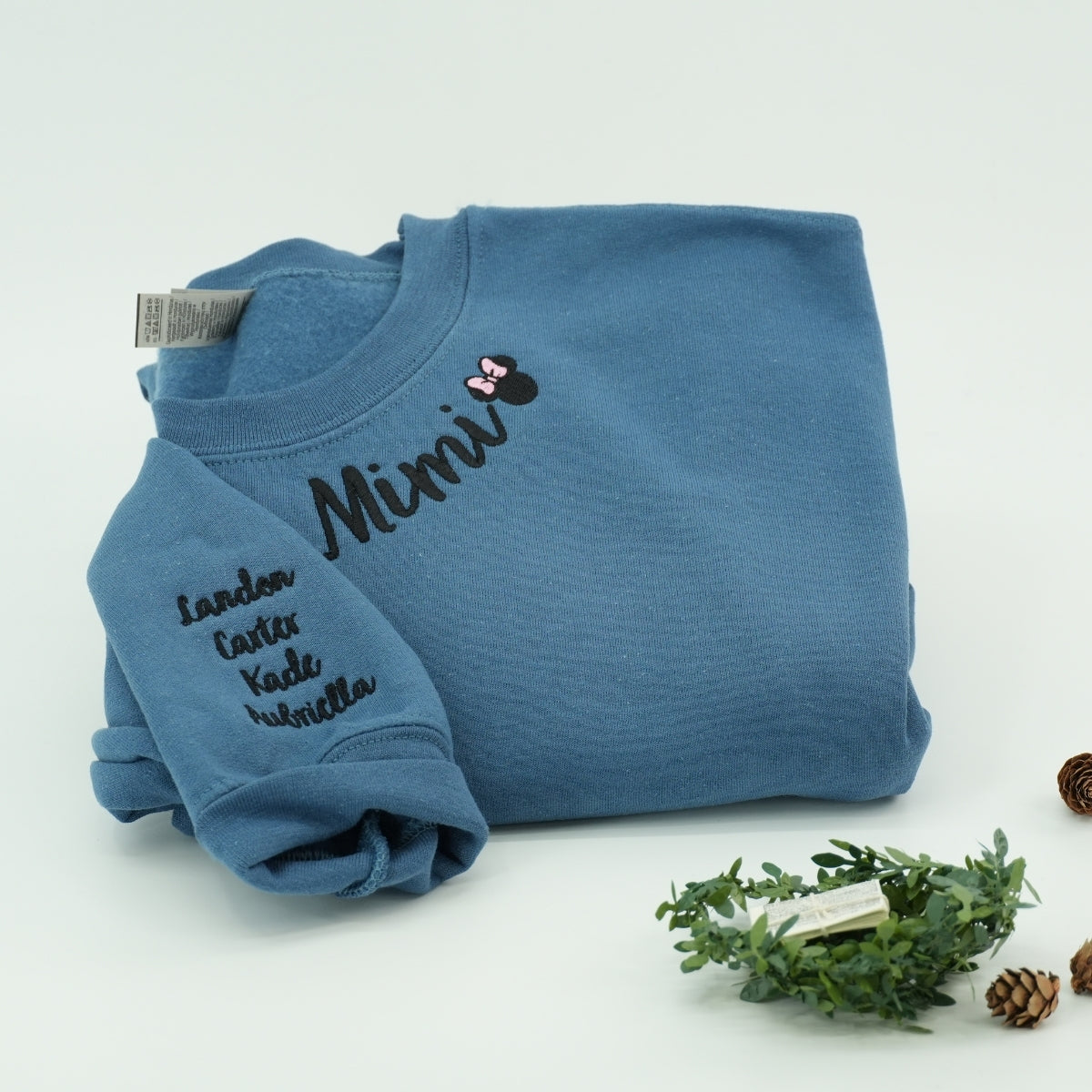 Mimi Classic Custom Embroidered Hoodie - Grandma Sweatshirt - Grandmother Gift