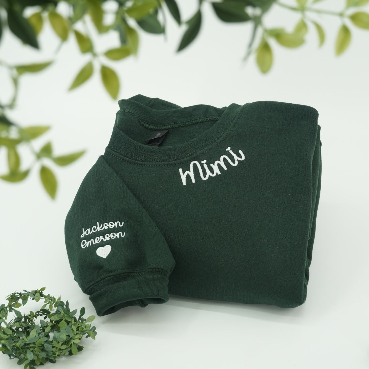 Mimi Classic Custom Embroidered Hoodie - Grandma Sweatshirt - Grandmother Gift