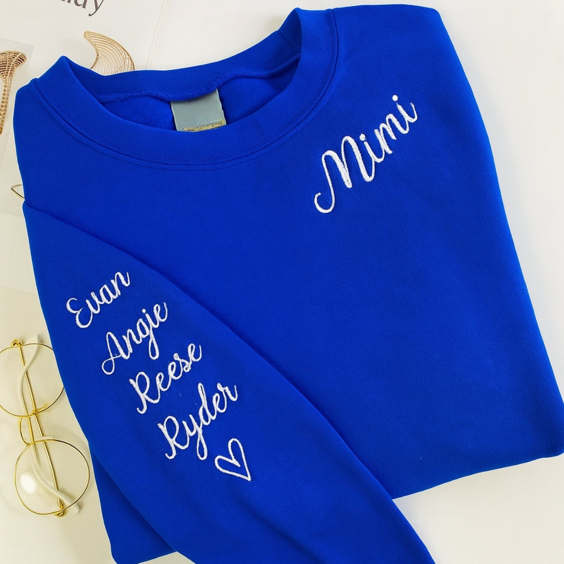 Mimi Custom Embroidered Hoodie - Grandma Sweatshirt - Grandmother Gift