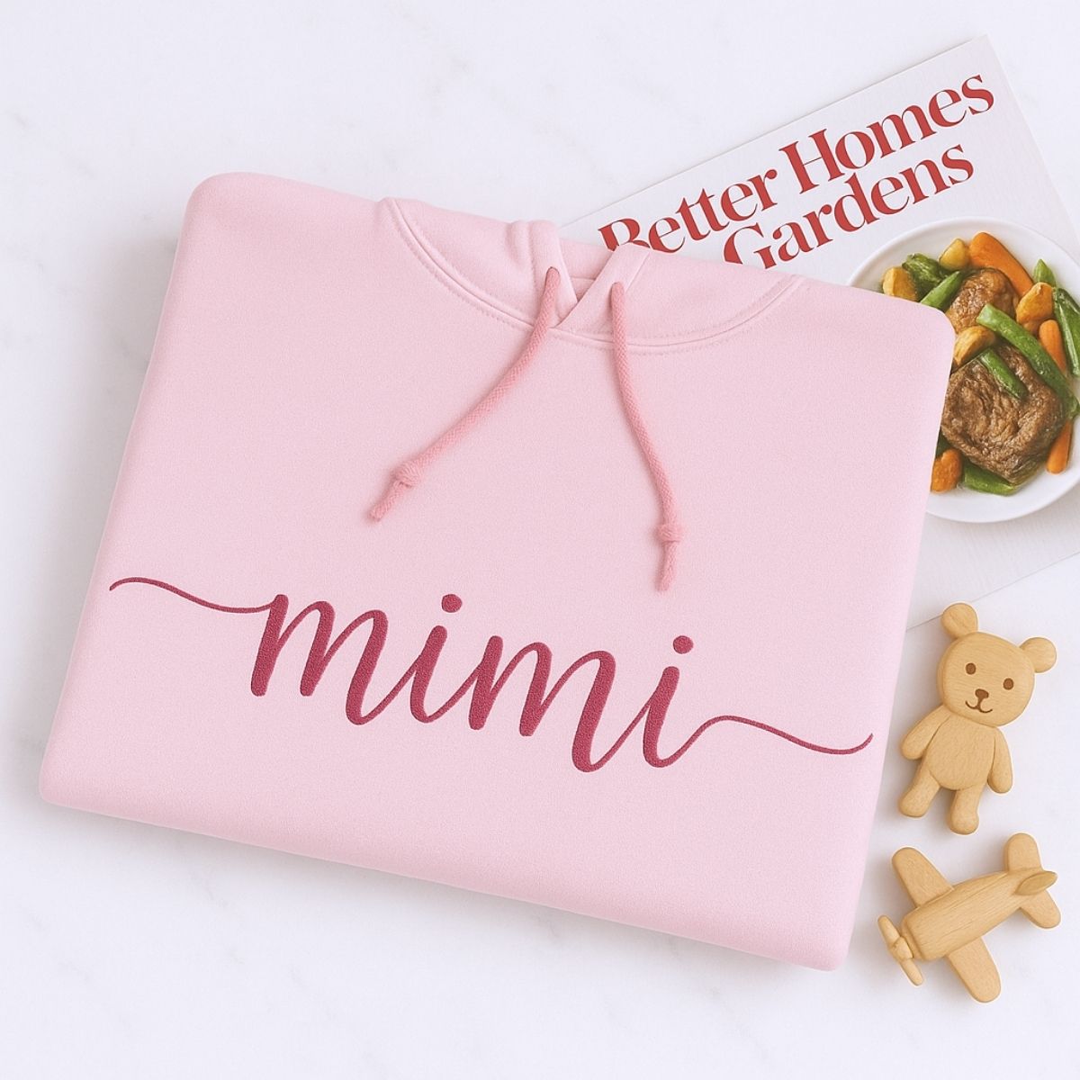 Mimi Custom Hoodie - Grandmother Embroidered Sweatshirt - Perfect Mother's Day Grandma Gift