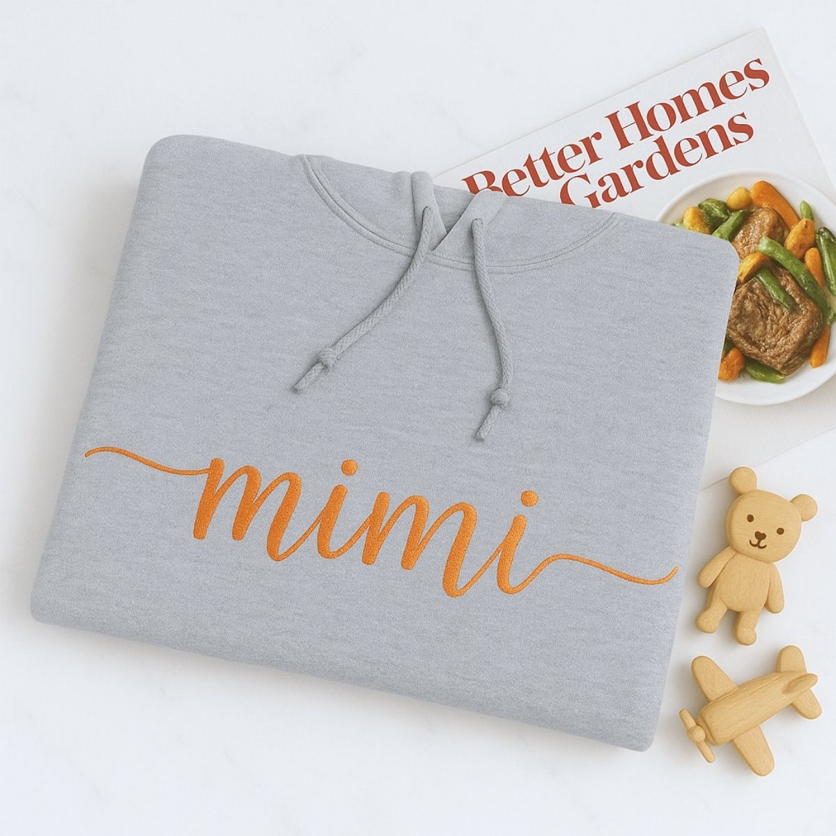 Mimi Custom Hoodie - Grandmother Embroidered Sweatshirt - Perfect Mother's Day Grandma Gift