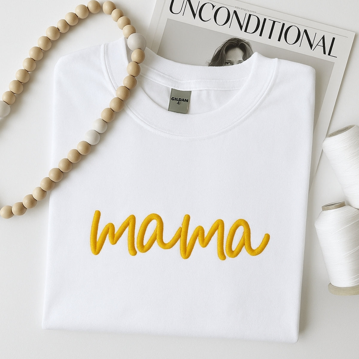 Mom Custom Embroidered Sweatshirt - Mama Hoodie - Mother's Day Gift