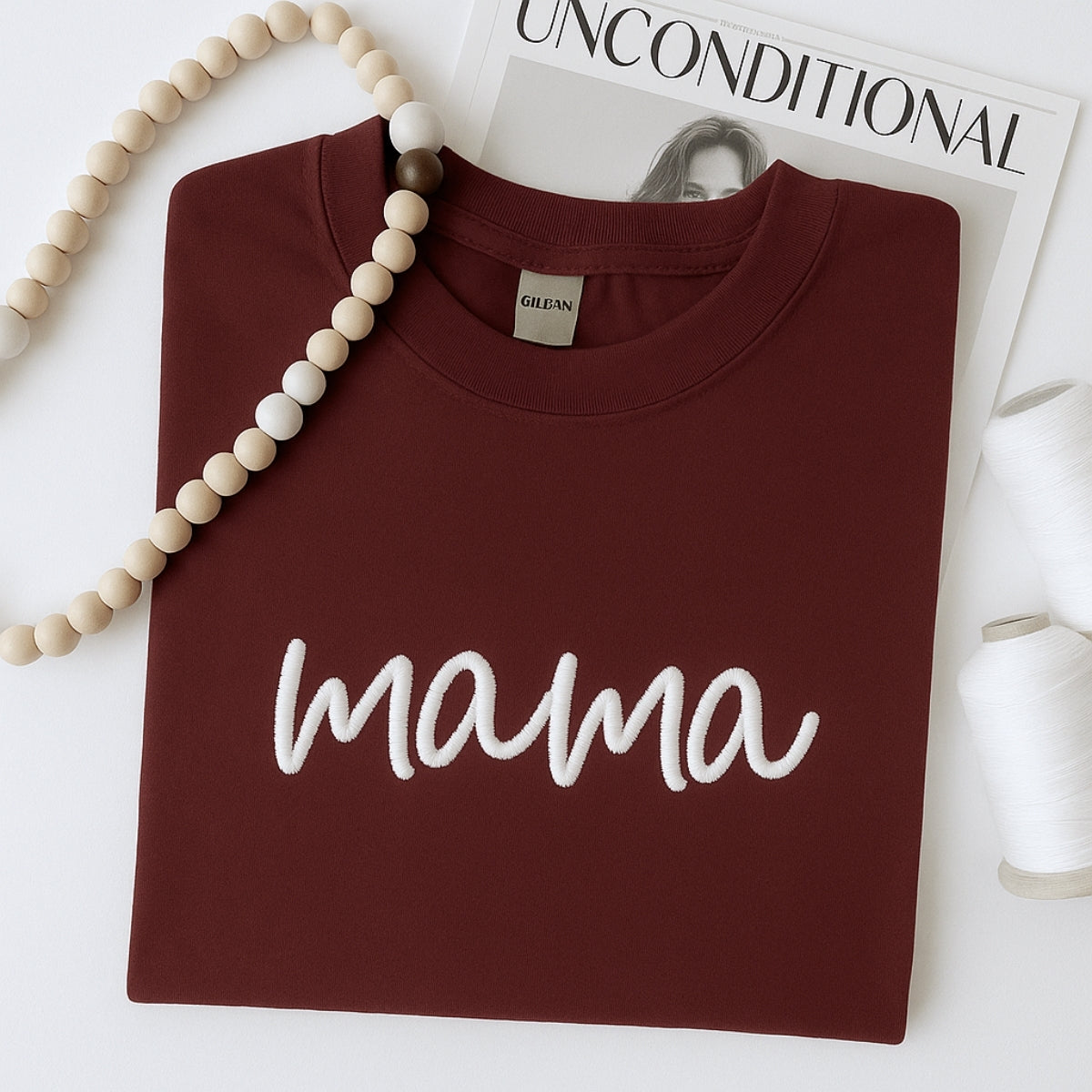 Mom Custom Embroidered Sweatshirt - Mama Hoodie - Mother's Day Gift