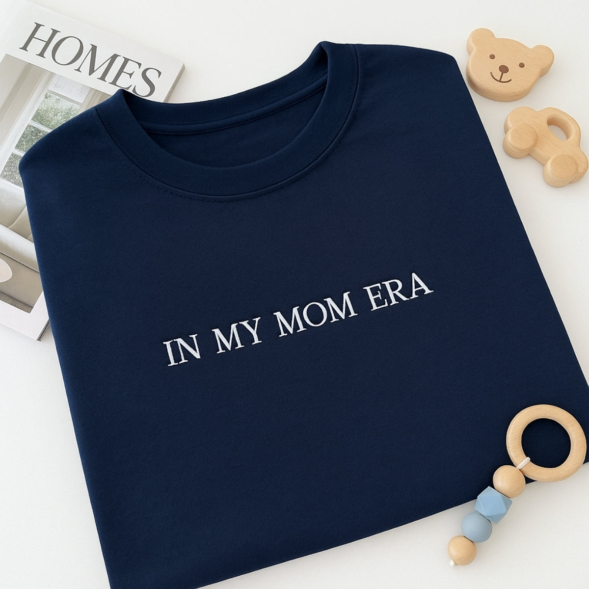 Mom Era Custom Embroidered Sweater - Personalized Mother's Day Gift - Trendy Pullover