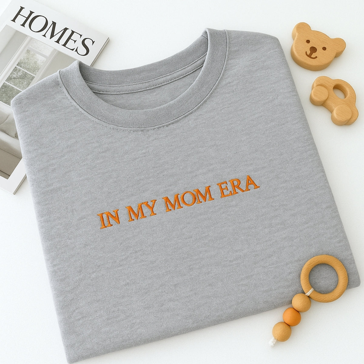 Mom Era Custom Embroidered Sweater - Personalized Mother's Day Gift - Trendy Pullover