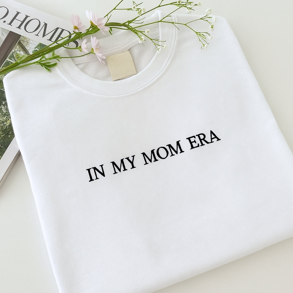 Mom Era Custom Embroidered Sweater - Personalized Mother's Day Gift - Trendy Pullover