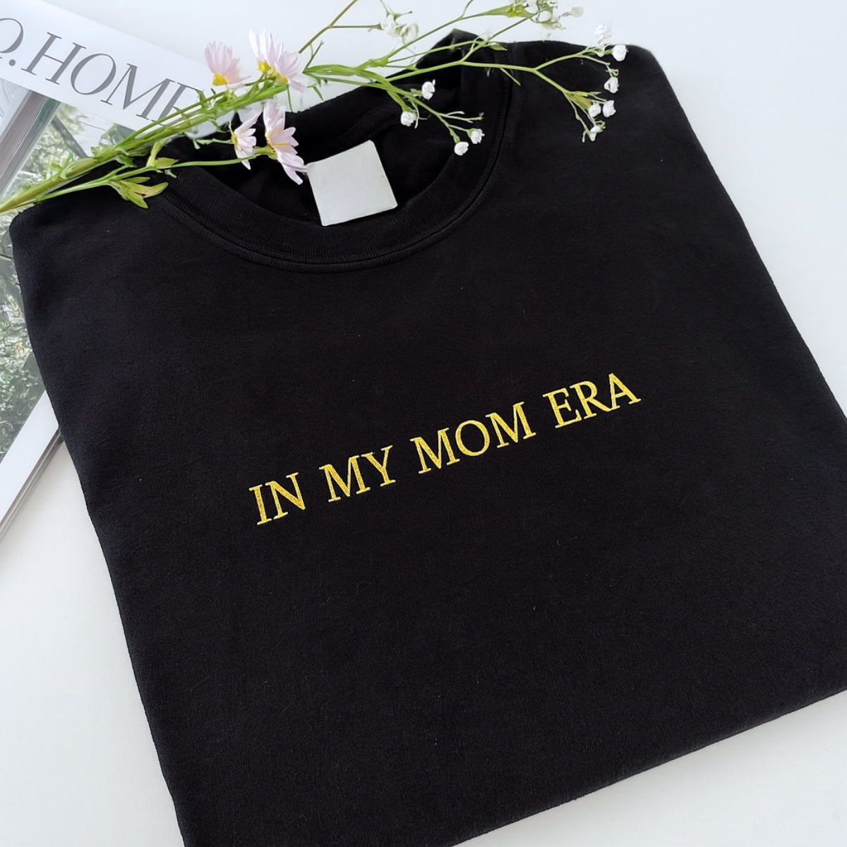 Mom Era Custom Sweater - In My Mom Era Embroidered Pullover - Trendy Mother's Day Gift