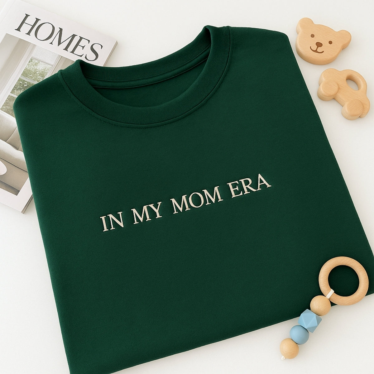 Mom Era Custom Sweater - In My Mom Era Embroidered Pullover - Trendy Mother's Day Gift
