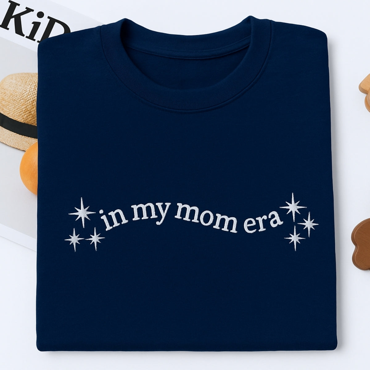 Mom Era Custom Sweatshirt - In My Mom Era Star Embroidered Crewneck - Cute Mother's Day Gift