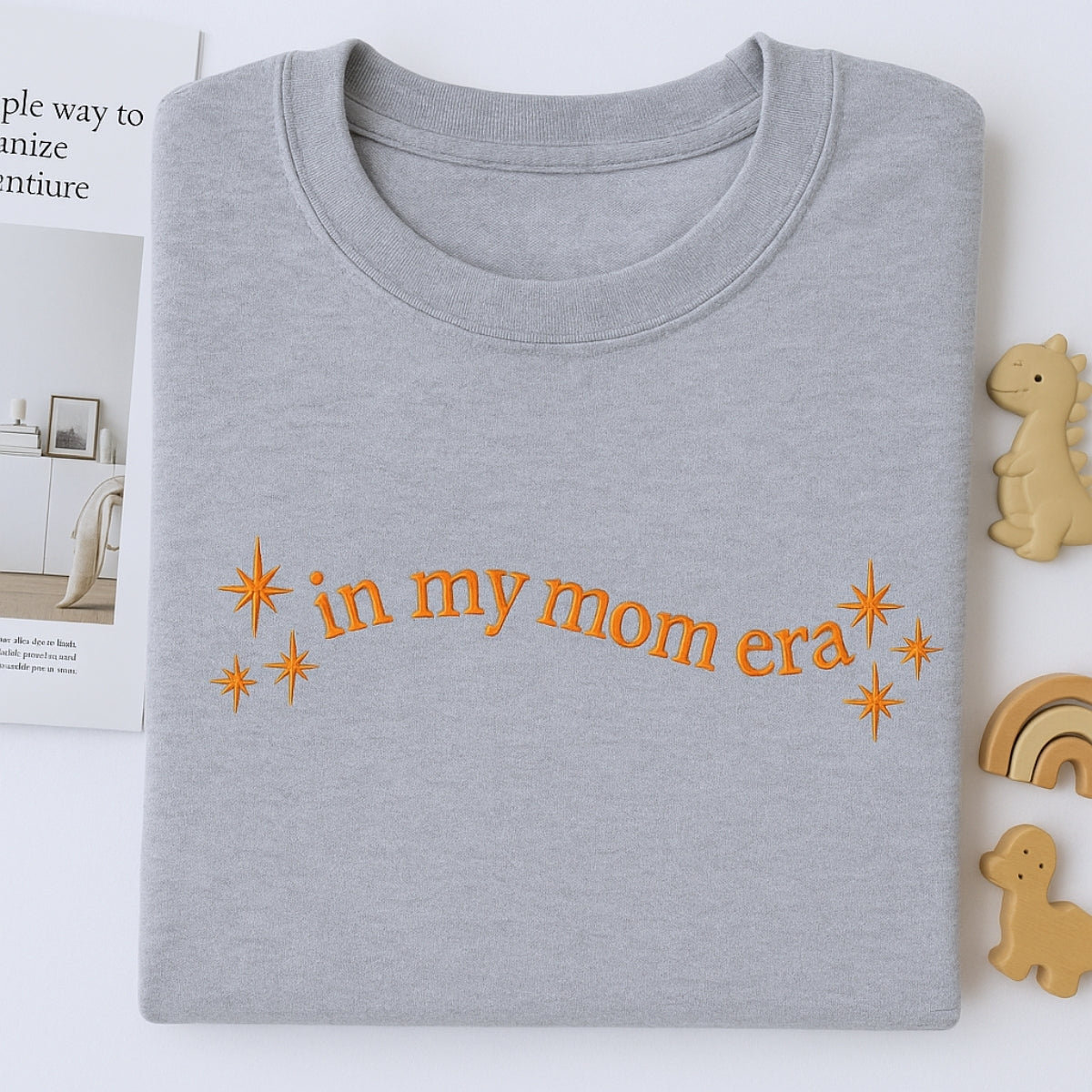 Mom Era Custom Sweatshirt - In My Mom Era Star Embroidered Crewneck - Cute Mother's Day Gift