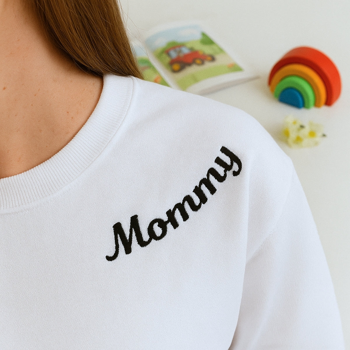 Mommy Custom Embroidered Hoodie - Personalized Mom Sweatshirt - Perfect Mother's Day Gift