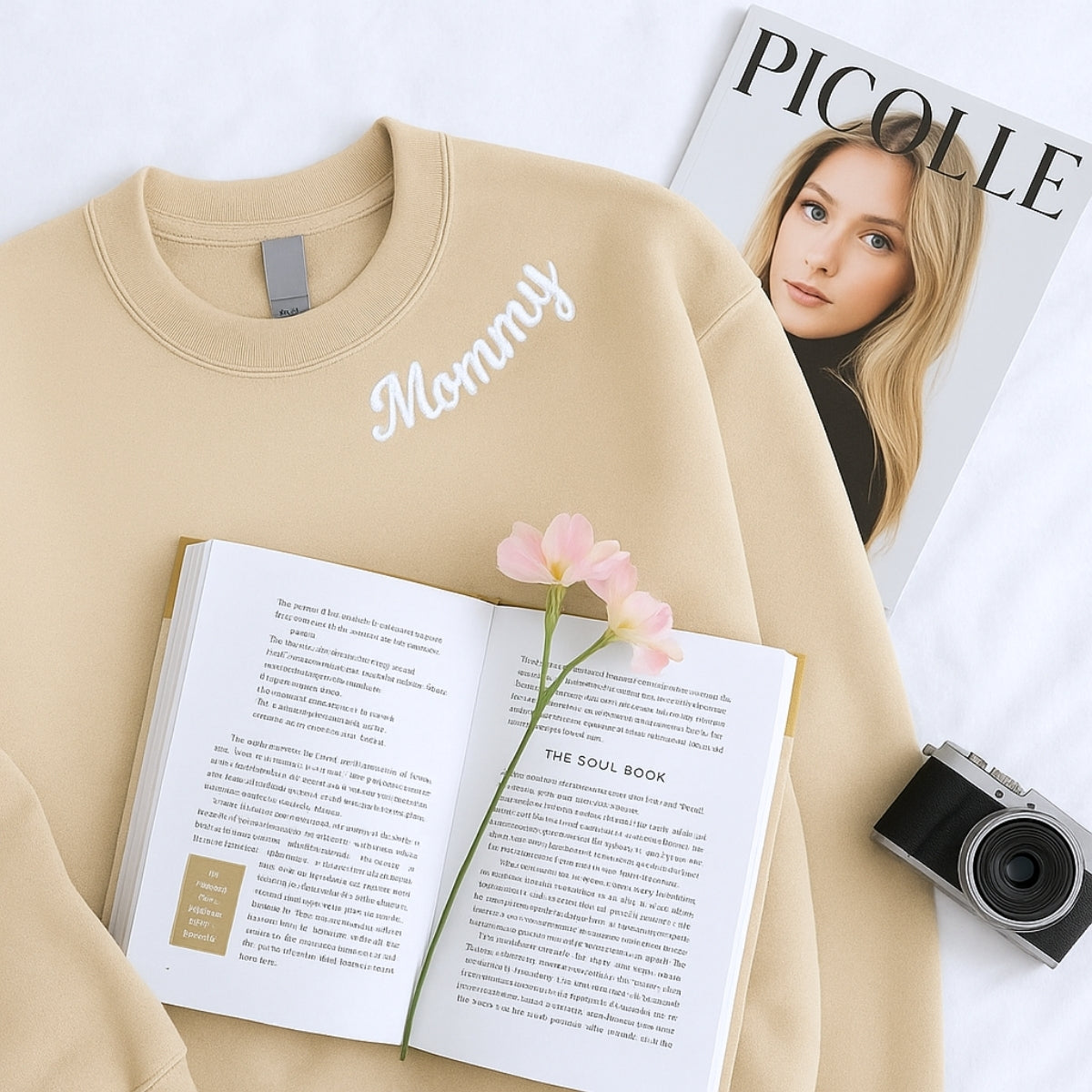 Mommy Custom Embroidered Hoodie with Kids Names - Personalized Mom Sweatshirt - Mother's Day Gift