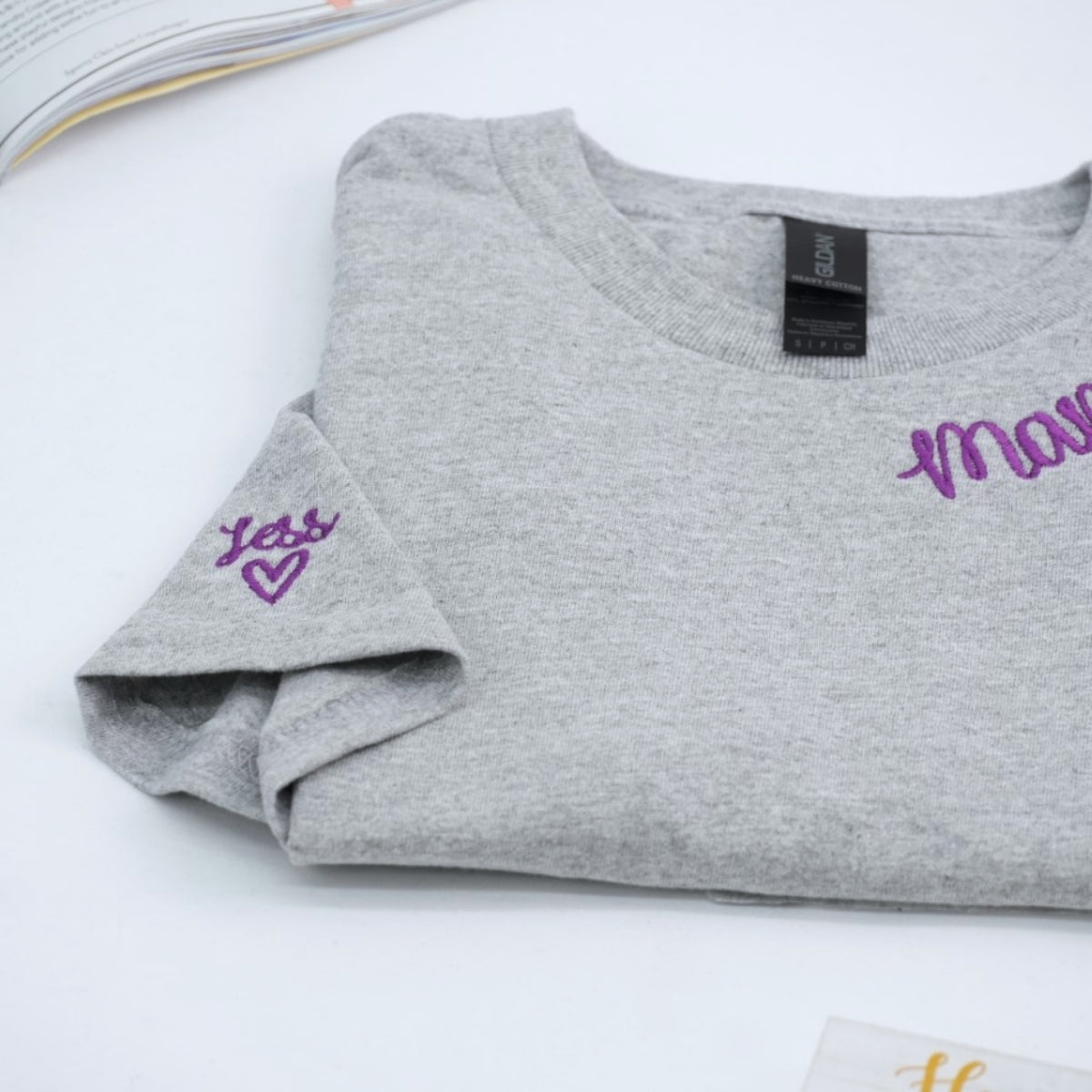 Mommy Custom Embroidered T-Shirt - Mom Embroidered Shirt - Personalized Mother's Day Gift