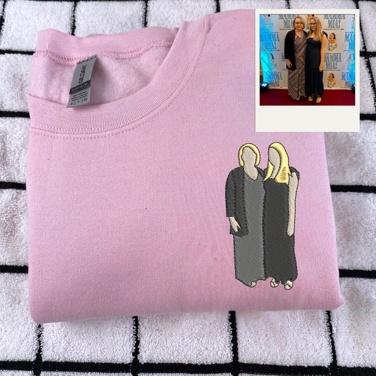 Nana Custom Embroidered Hoodie - Family Photo Sweatshirt - Personalized Grandmother Gift