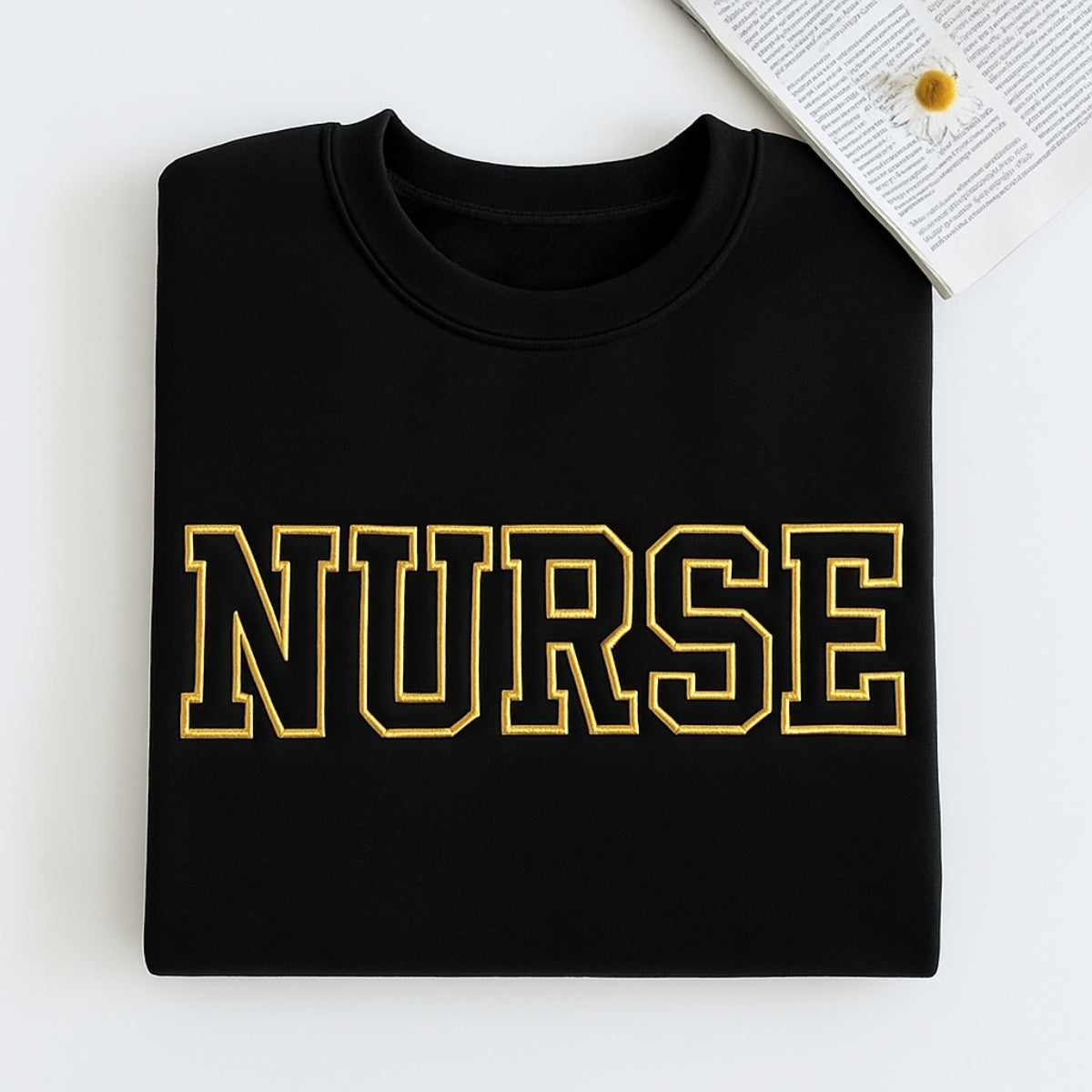 Nurse Custom Embroidered Hoodie - Healthcare Work Apparel - Personalized RN Appreciation Gift