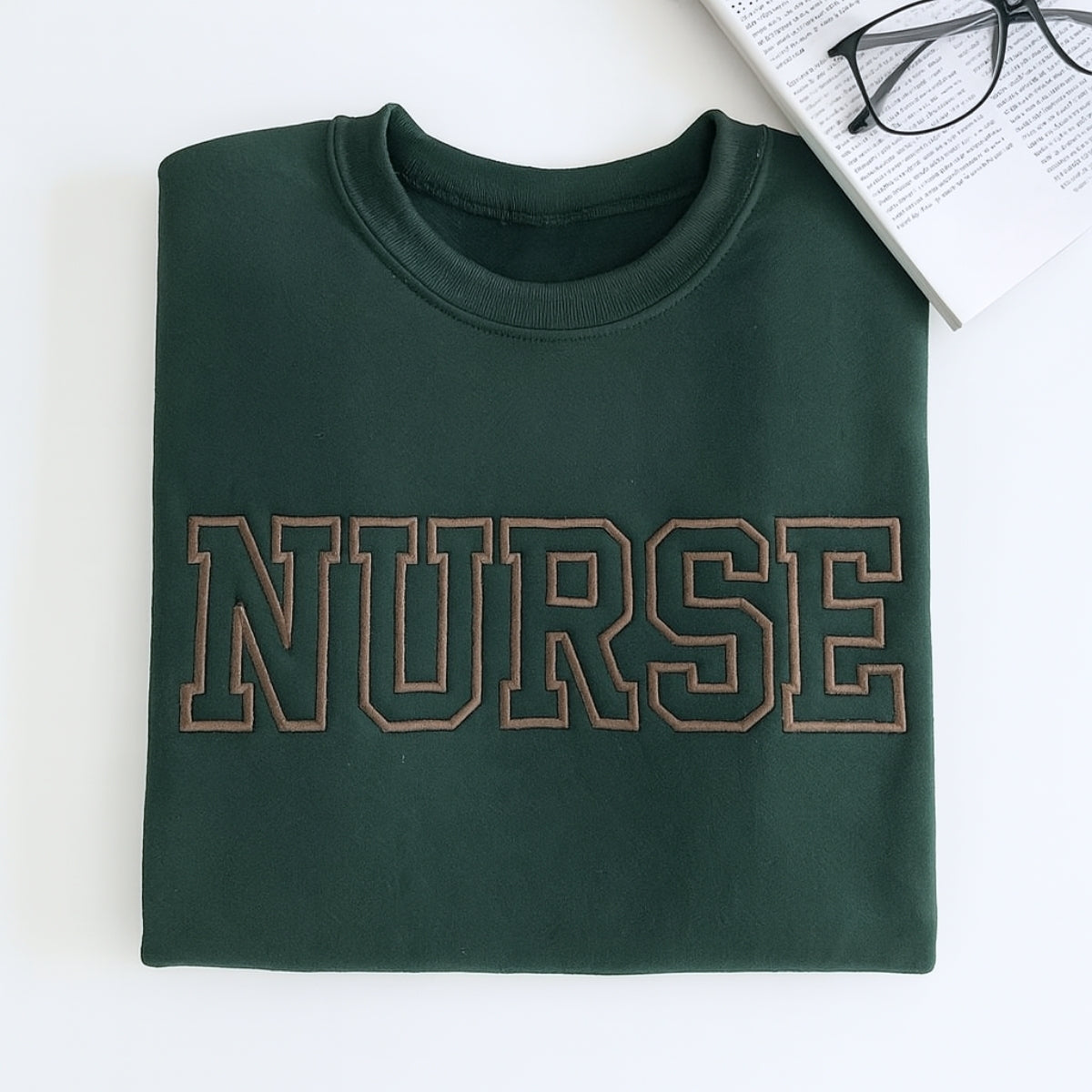 Nurse Custom Embroidered Hoodie - Healthcare Work Apparel - Personalized RN Appreciation Gift