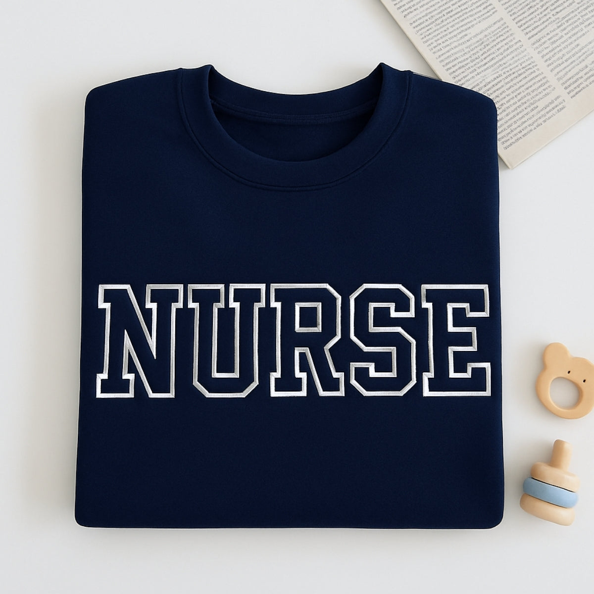 Nurse Custom Embroidered Hoodie - Healthcare Work Apparel - Personalized RN Appreciation Gift