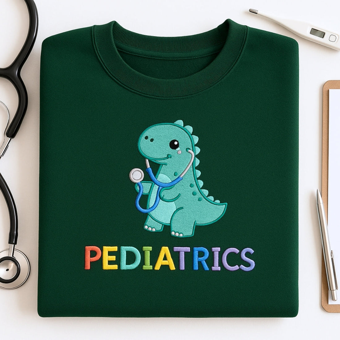 Pediatric Nurse Custom Embroidered Sweatshirt - Children's Hospital Hoodie - Personalized Gift