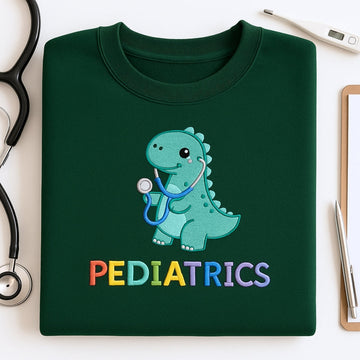 Pediatric Nurse Custom Embroidered Sweatshirt - Children's Hospital Hoodie - Personalized Gift