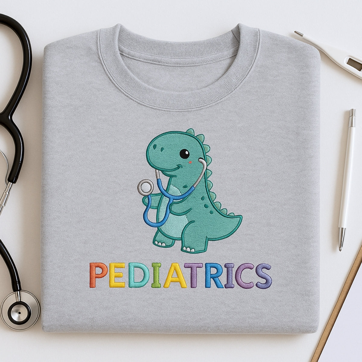Pediatric Nurse Custom Embroidered Sweatshirt - Children's Hospital Hoodie - Personalized Gift