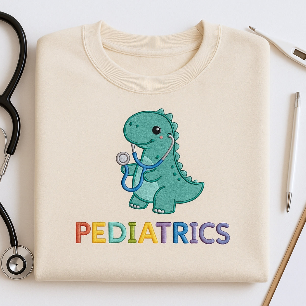Pediatric Nurse Custom Embroidered Sweatshirt - Children's Hospital Hoodie - Personalized Gift