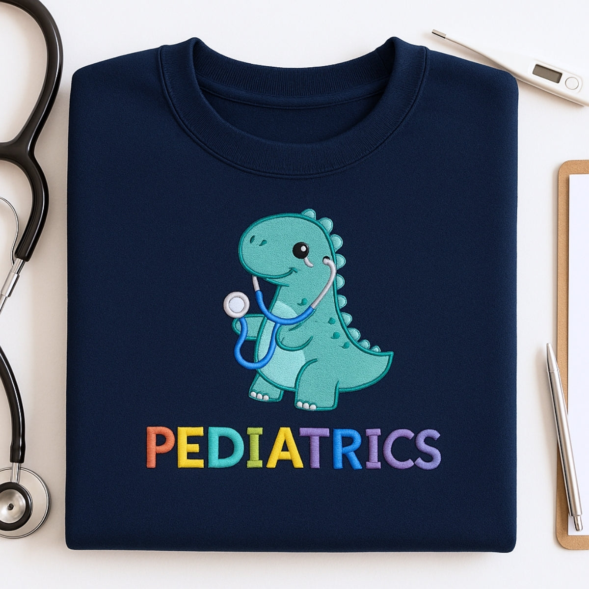 Pediatric Nurse Custom Embroidered Sweatshirt - Children's Hospital Hoodie - Personalized Gift
