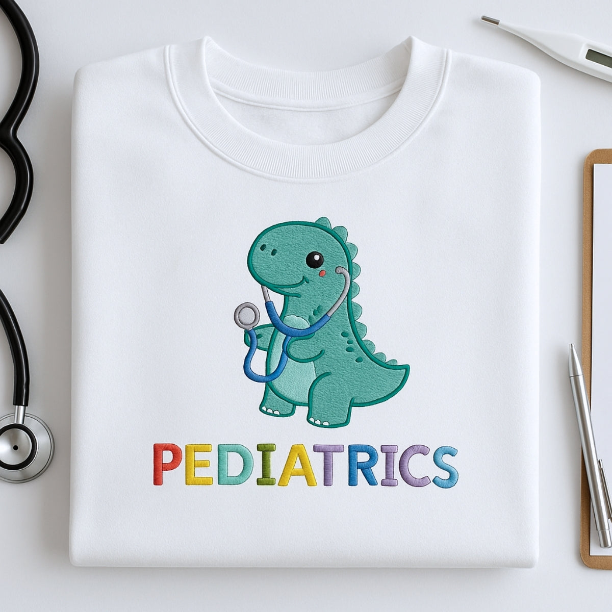 Pediatric Nurse Custom Embroidered Sweatshirt - Children's Hospital Hoodie - Personalized Gift