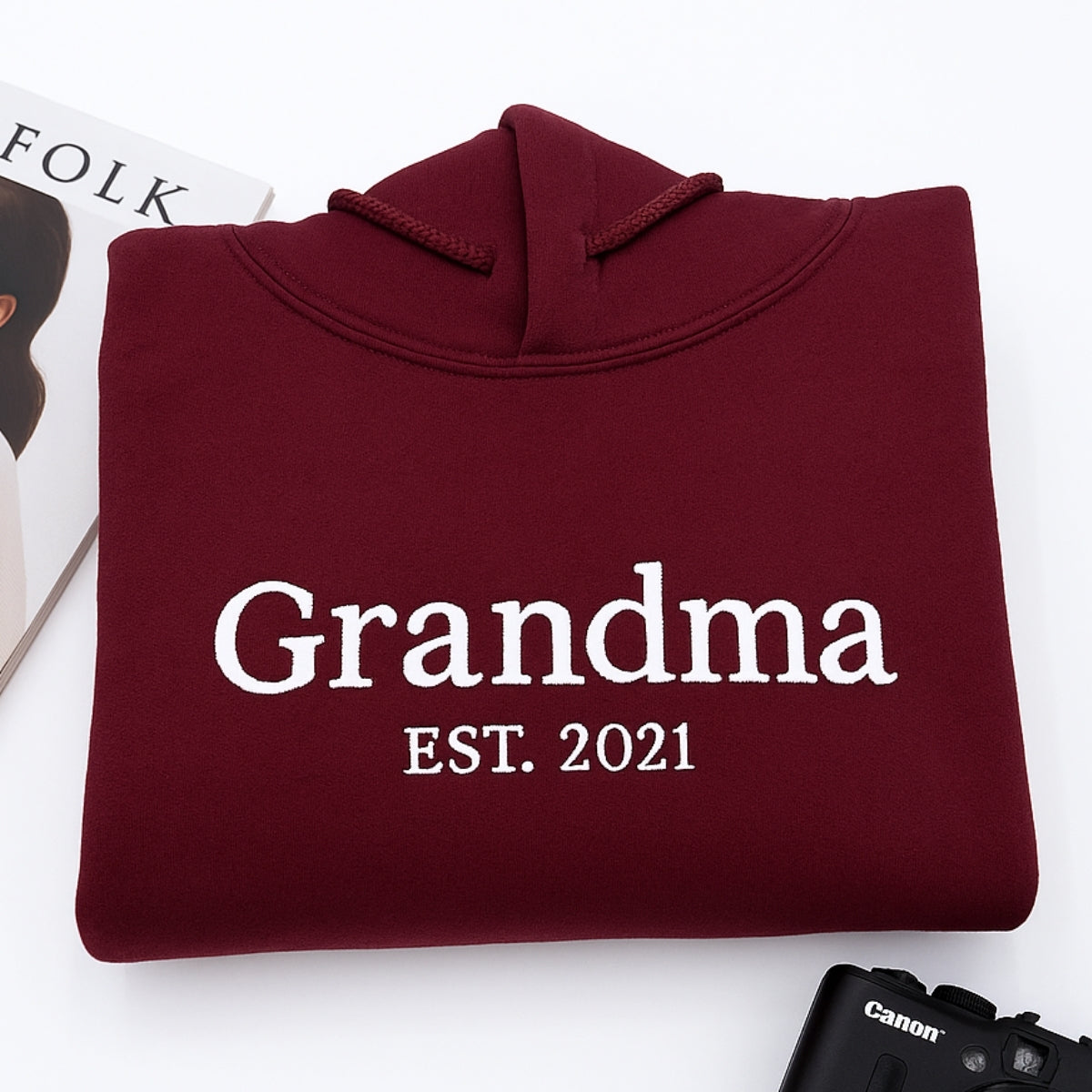 Custom Grandchildren Names Embroidered Sweatshirt - Personalized Grandma Gift 2