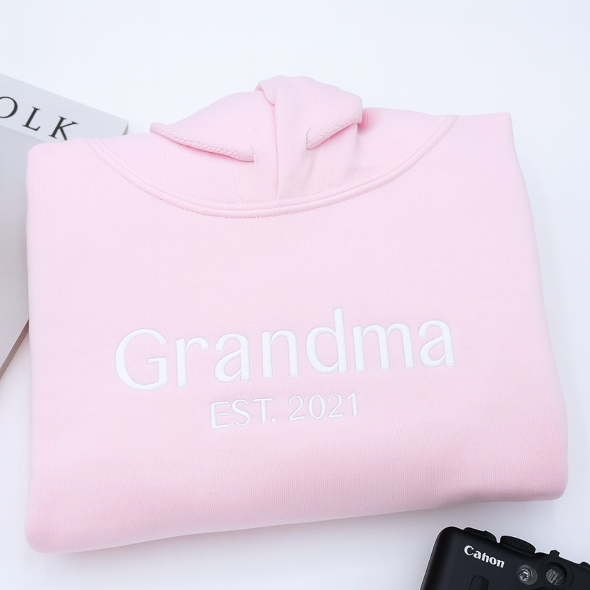 Custom Grandchildren Names Embroidered Sweatshirt - Personalized Grandma Gift 2