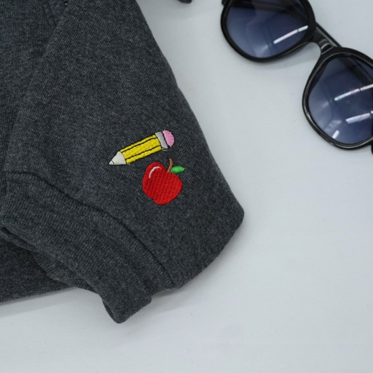 Teacher Bow Custom Embroidered Quarter-Zip - Personalized Education Apparel Gift