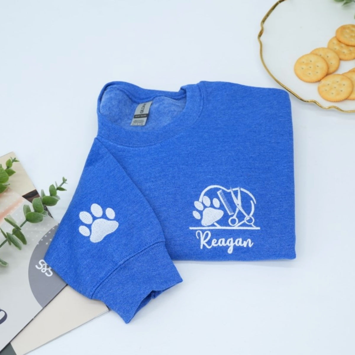 Pet Care Professional Custom Sweatshirts - Veterinary Embroidered Logo - Personalized Vet Tech Gift
