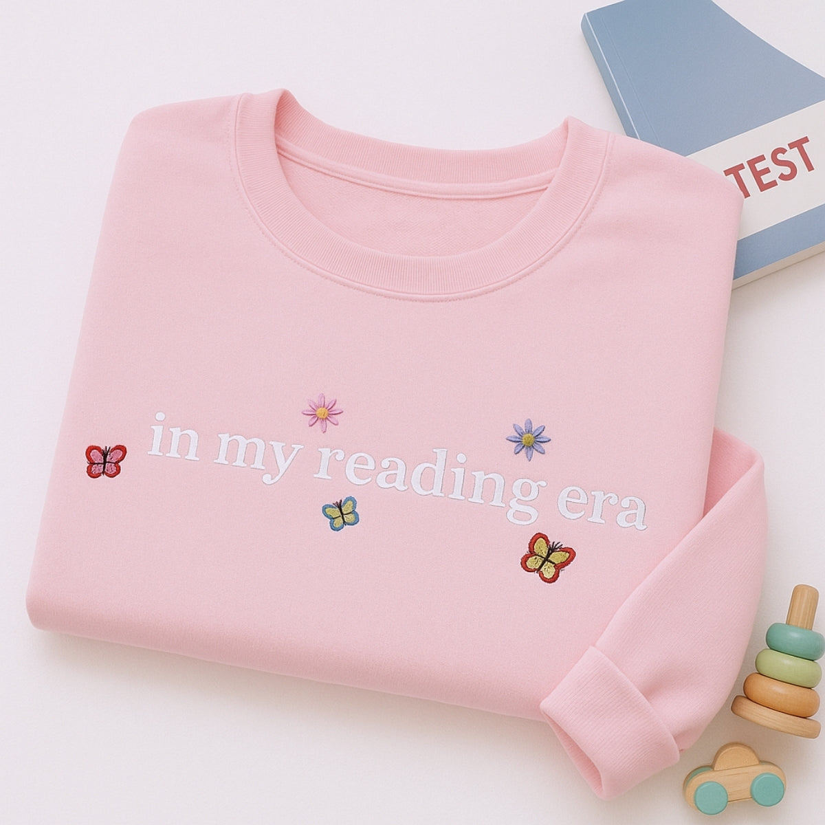 Reading Era Custom Embroidered Hoodie - Book Lover Sweatshirt - Perfect Bookish Gift