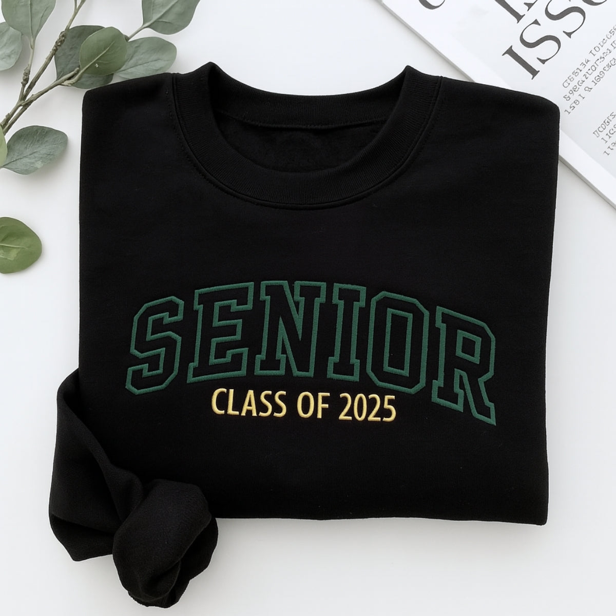 Senior Class of 2025 Custom Embroidered Hoodie - Graduation Sweatshirt - Perfect Graduation Gift