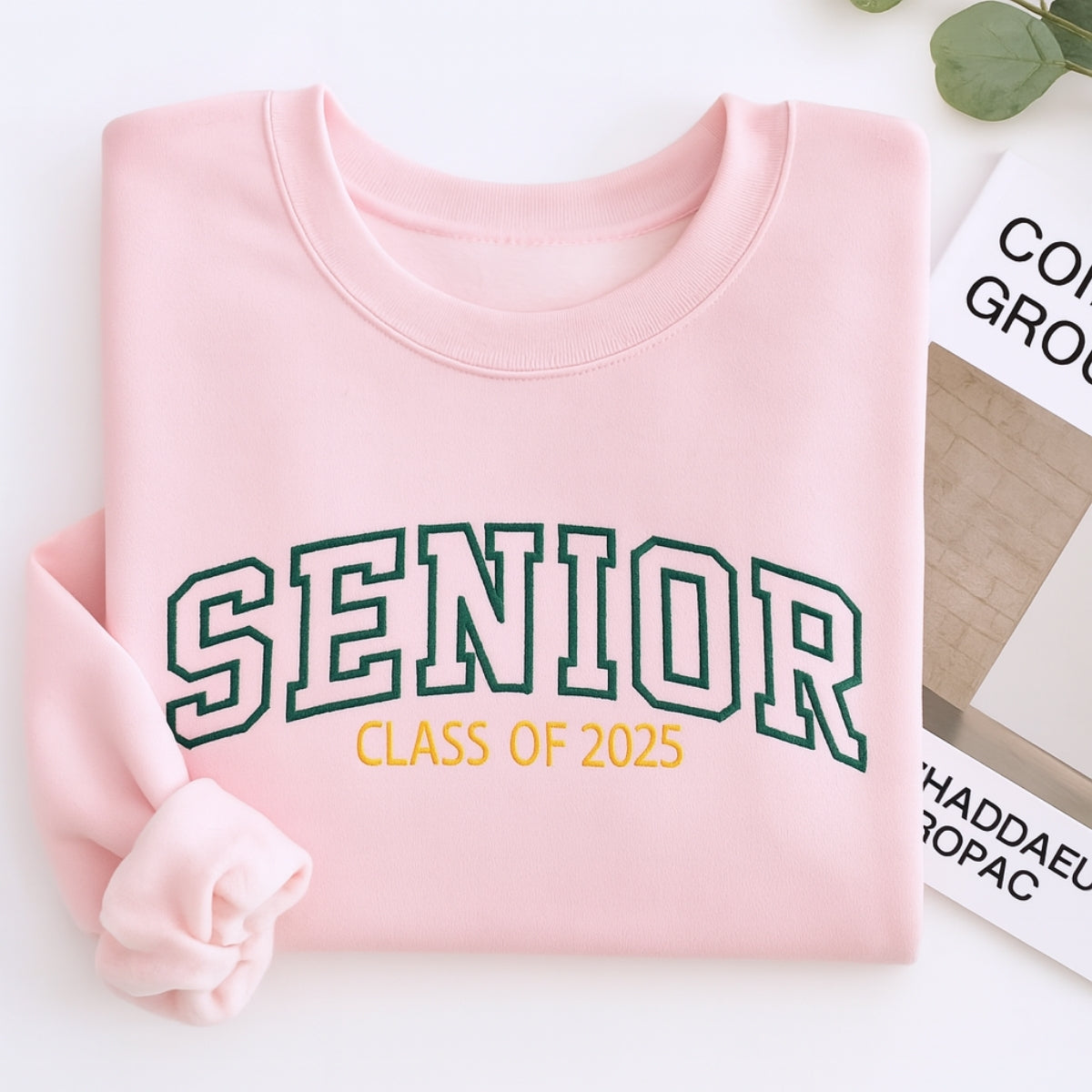 Senior Class of 2025 Custom Embroidered Hoodie - Graduation Sweatshirt - Perfect Graduation Gift