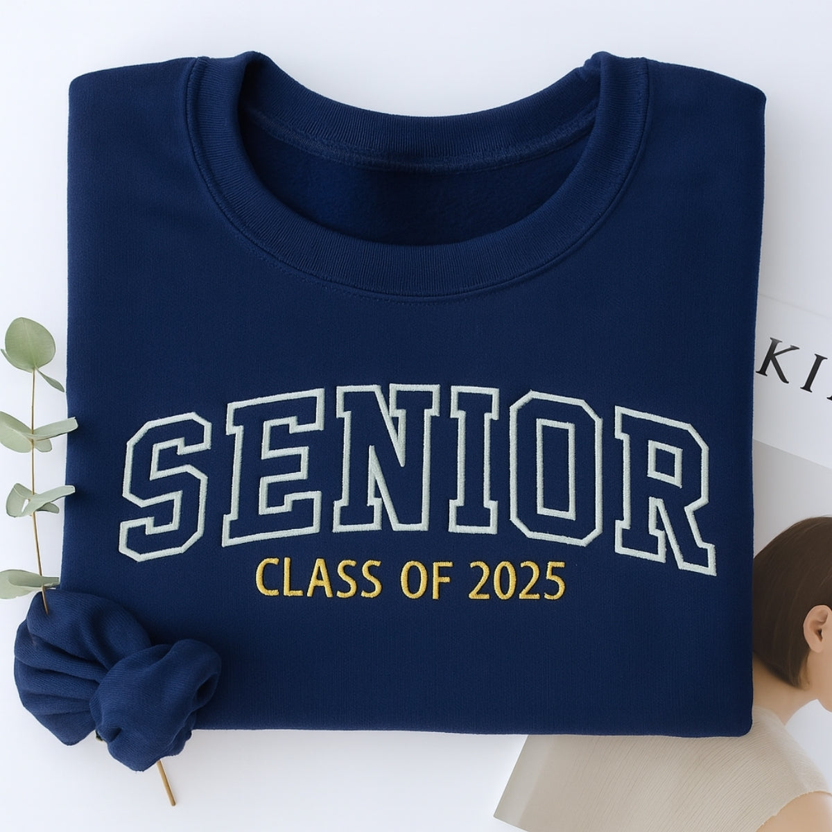 Senior Class of 2025 Custom Embroidered Hoodie - Graduation Sweatshirt - Perfect Graduation Gift