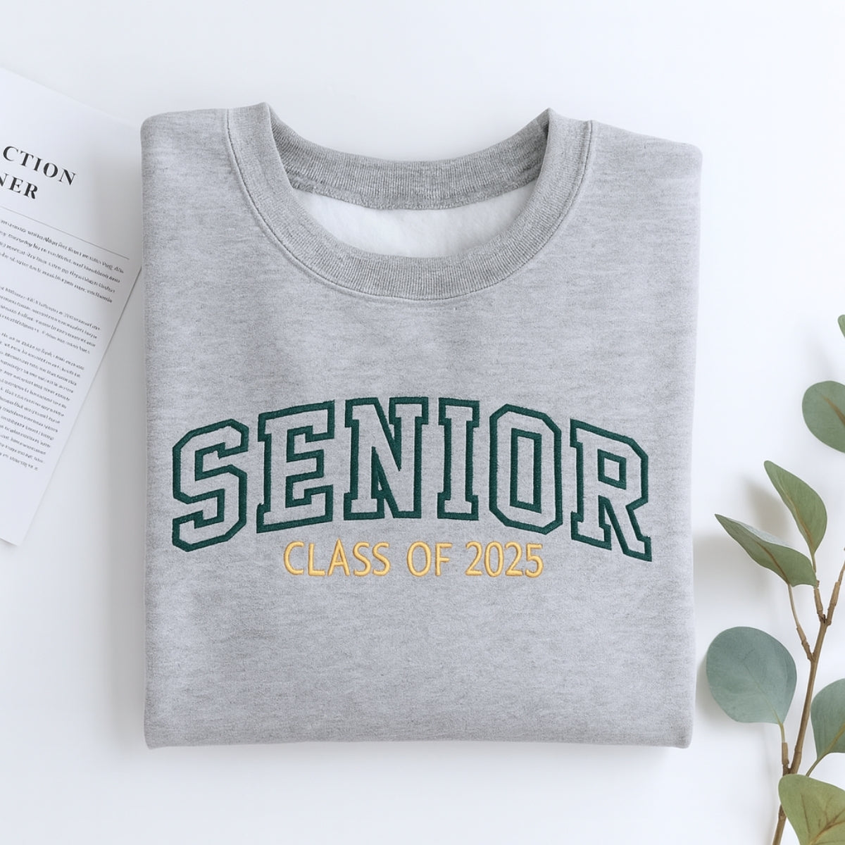 Senior Class of 2025 Custom Embroidered Hoodie - Graduation Sweatshirt - Perfect Graduation Gift