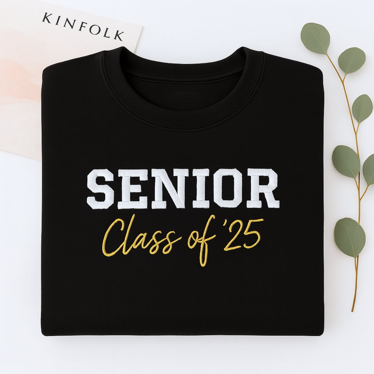 Senior Class of 2025 Custom Embroidered Hoodie - Personalized Graduation Gift