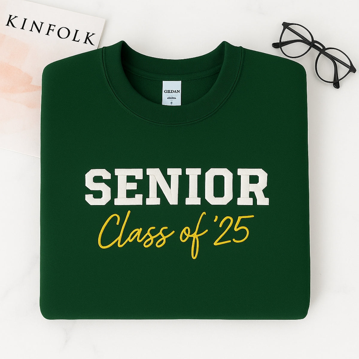 Senior Class of 2025 Custom Embroidered Hoodie - Personalized Graduation Gift