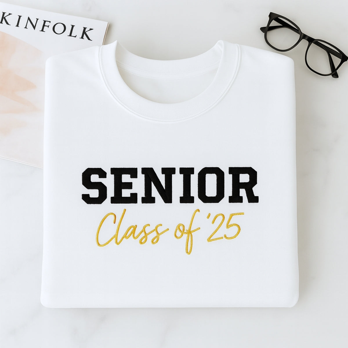 Senior Class of 2025 Custom Embroidered Hoodie - Personalized Graduation Gift