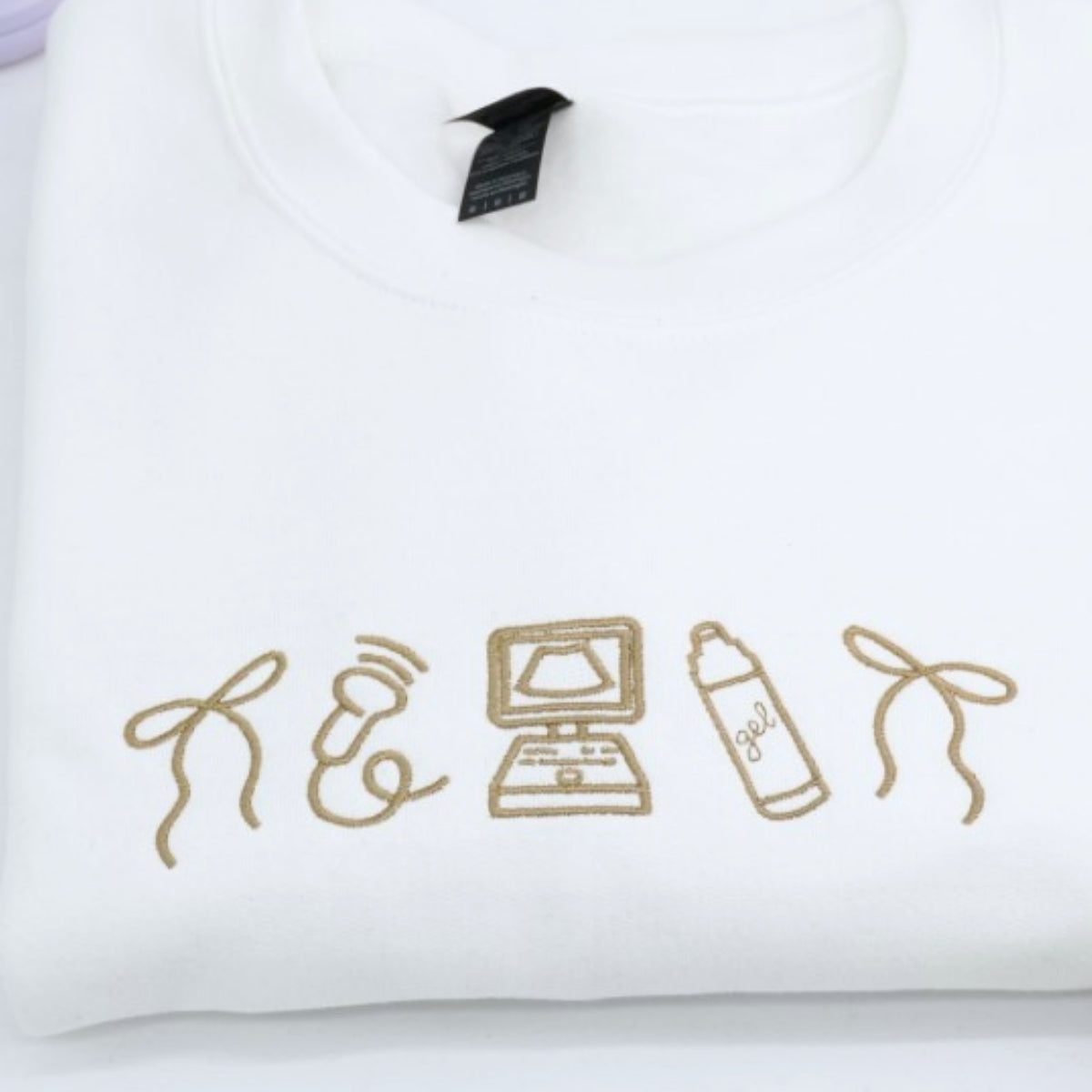 Sonographer Custom Embroidered Sweatshirt - Ultrasound Tech Personalized Healthcare Gift