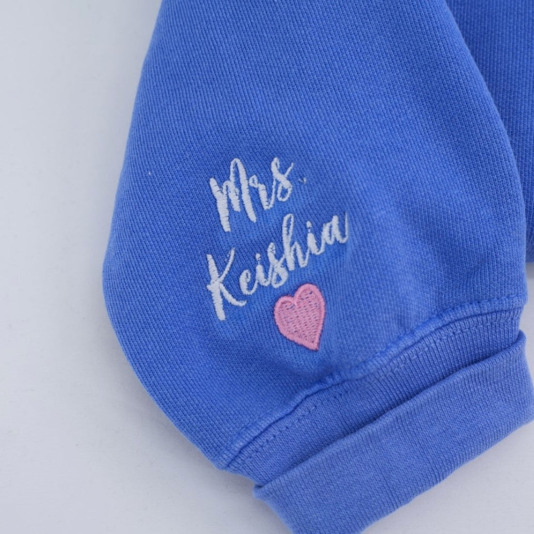 Floral Custom Embroidered Sweatshirt - Personalized Educator Appreciation Gift with Name