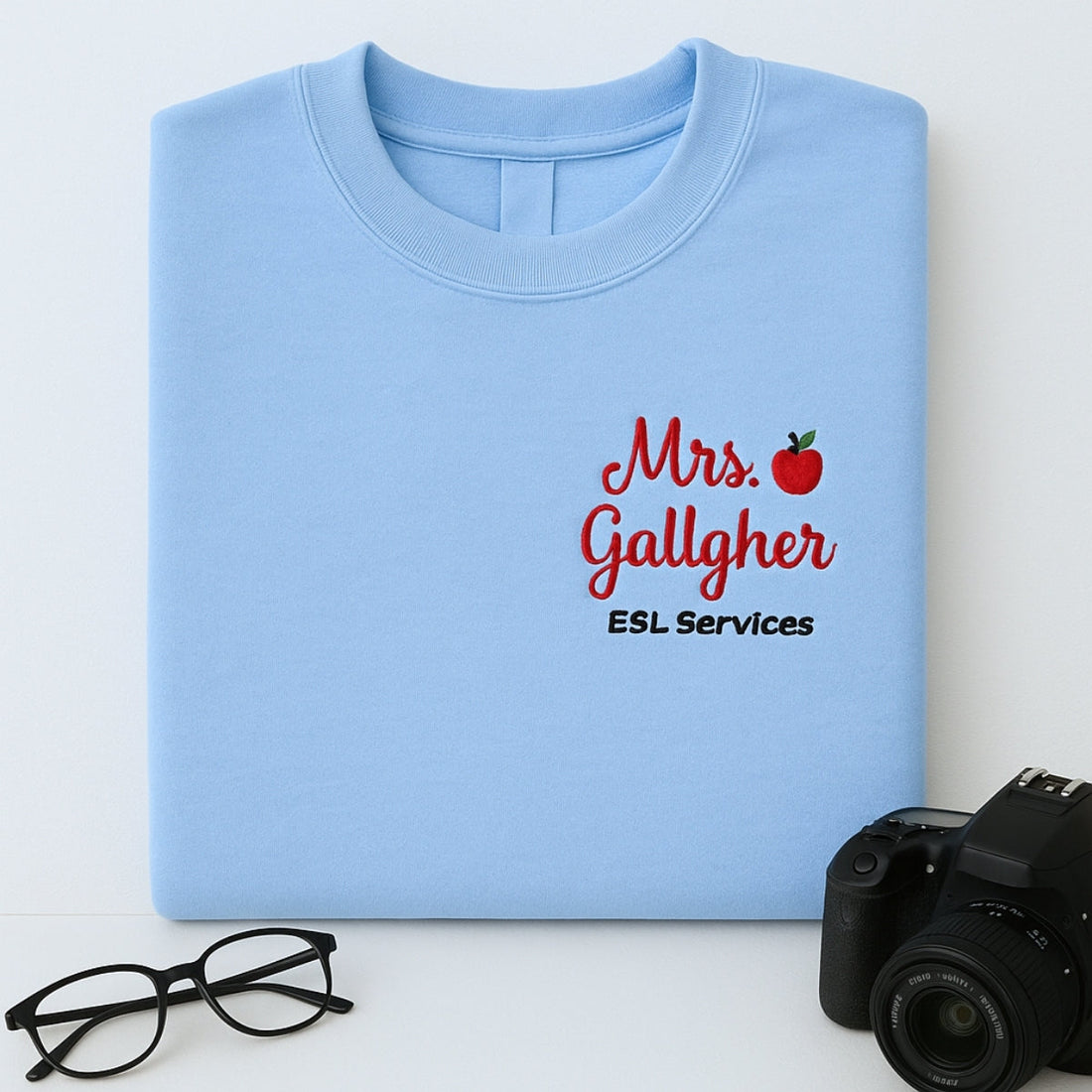Mrs Special Services Custom Embroidered Sweatshirt - Personalized Teacher Gift