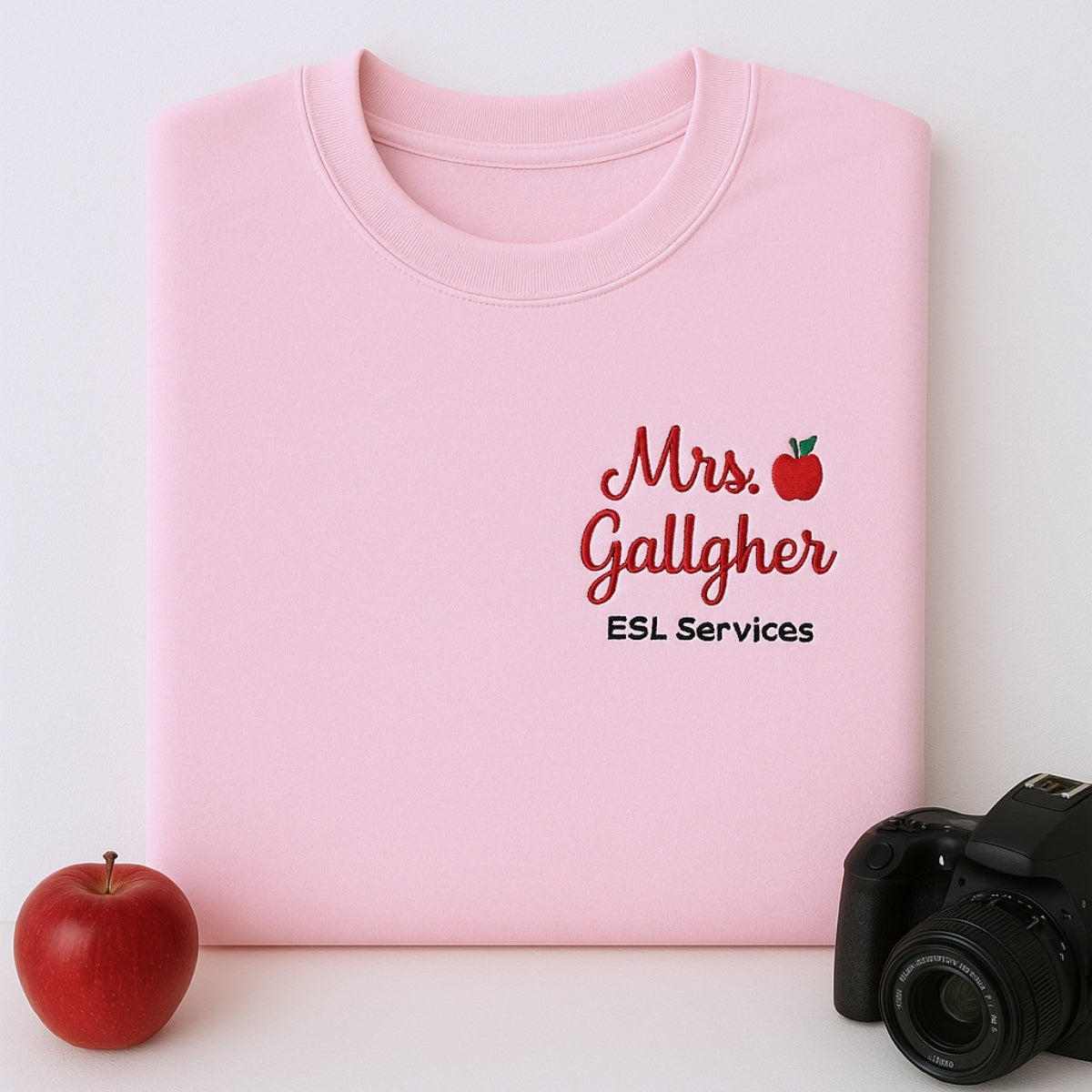 Mrs Special Services Custom Embroidered Sweatshirt - Personalized Teacher Gift