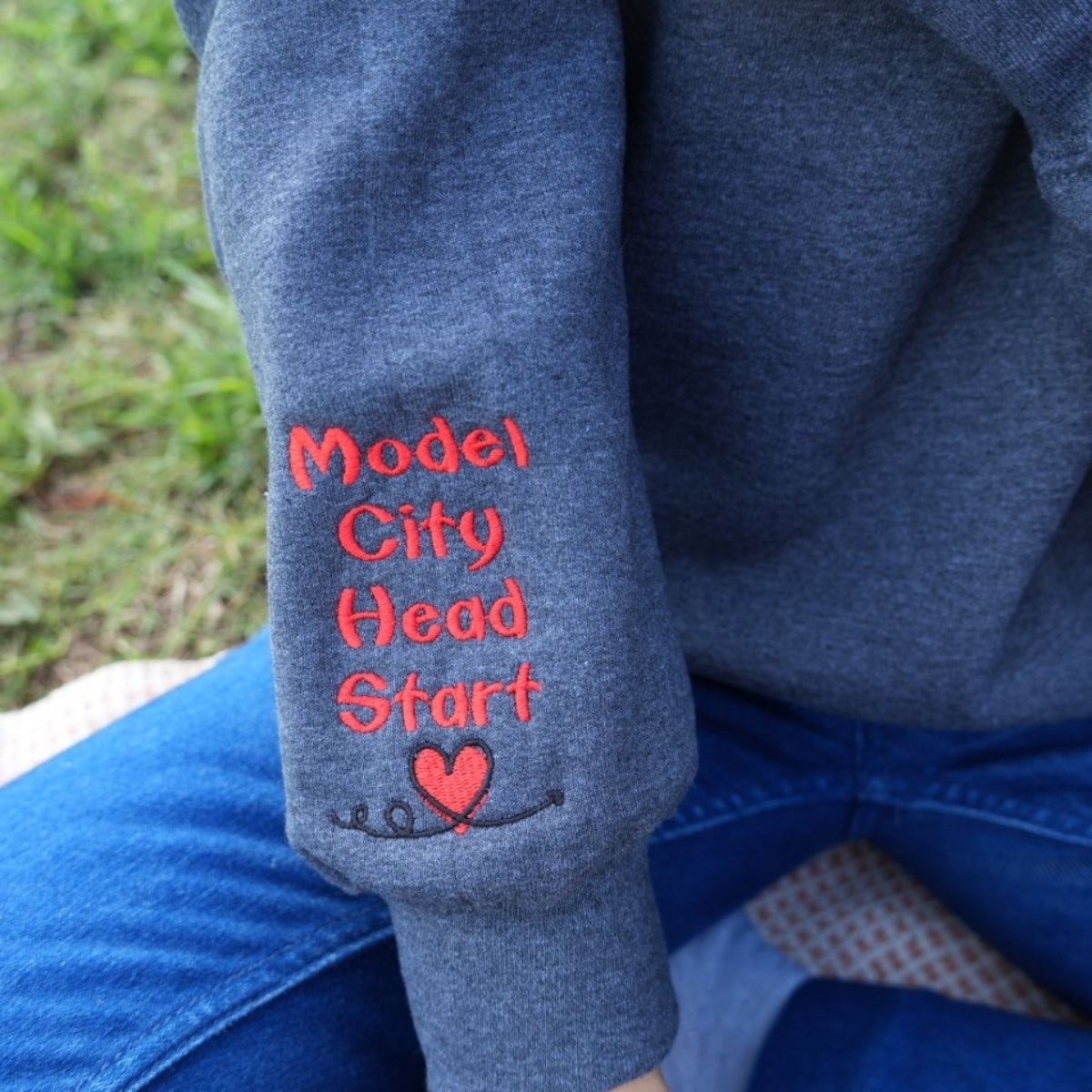 Inspire Create Repeat Custom Embroidered Sweatshirt - Personalized Educator Gift