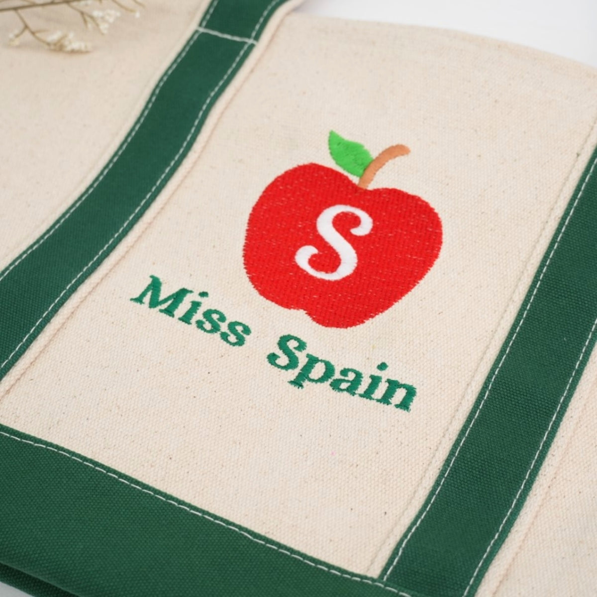 Miss Custom Embroidered Tote Bag - Personalized Teacher Bag - Educator Gift