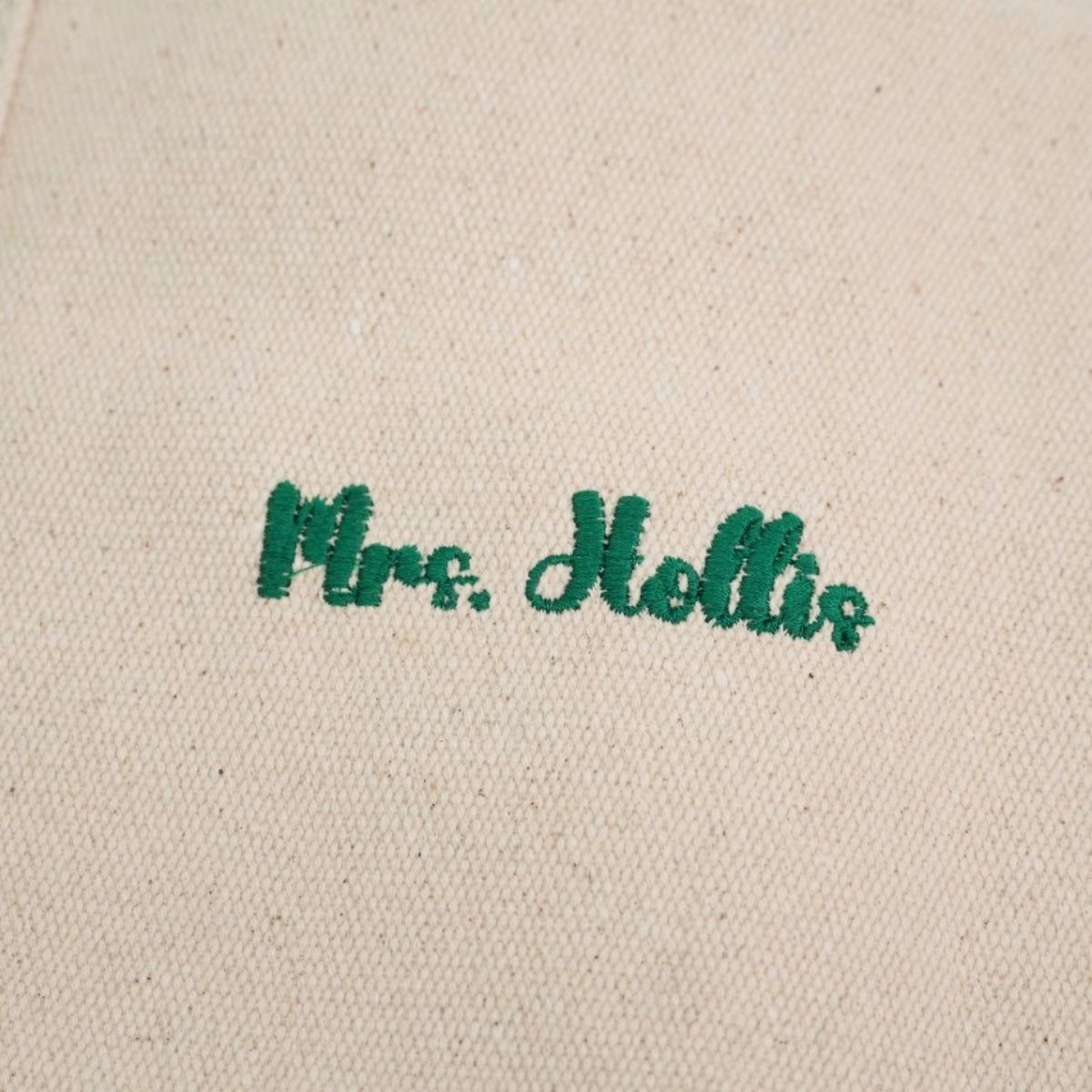 Miss Custom Embroidered Tote Bag - Personalized Teacher Bag - Educator Gift