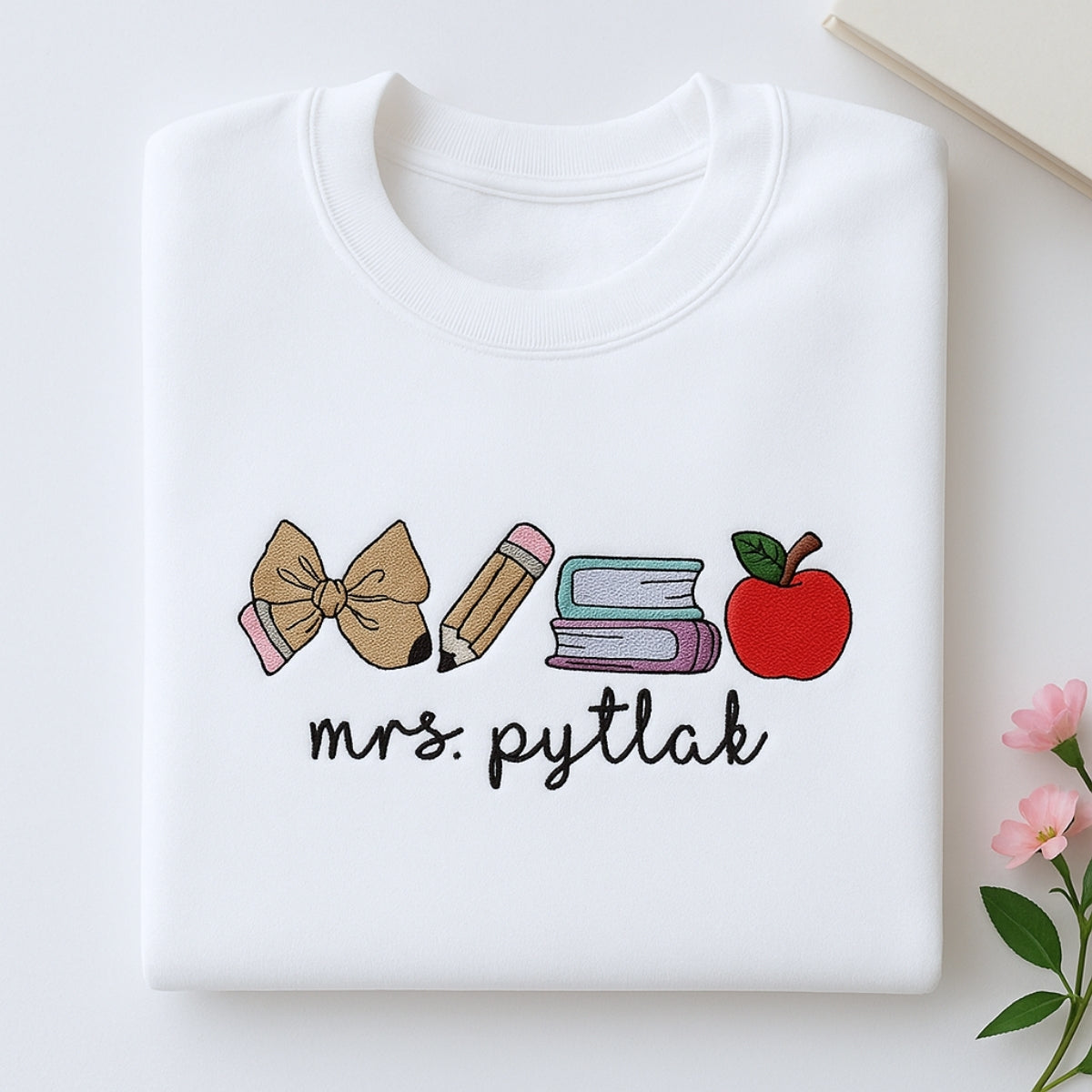 Teacher Custom Hoodies - Personalised Embroidered Sweaters - Perfect Educator Appreciation Gift
